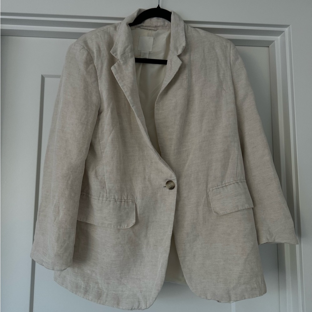 H&M linen blazer